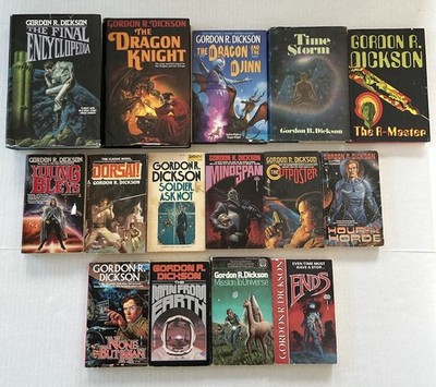 Gordon R. Dickson Lot of 15 Novels PB & HC Dragon Knight -Time Storm- R-Master..