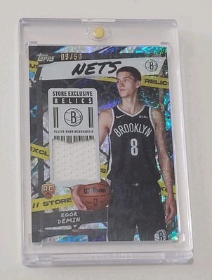 2025-26 Topps Flagship EGOR DEMIN RC STORE EXCLUSIVE JERSEY RELIC FLASH DROP /50