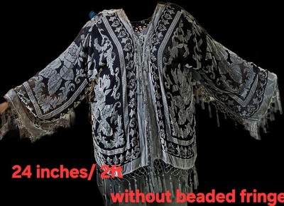 Black 3x Beaded Shear Overtop