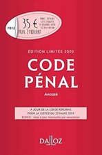 Code penal 2020 annote. Edition limitee - 117e ed.