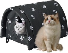 Cat House for Outdoor Cats in Winter, Feral Cat Shelter, Foldable