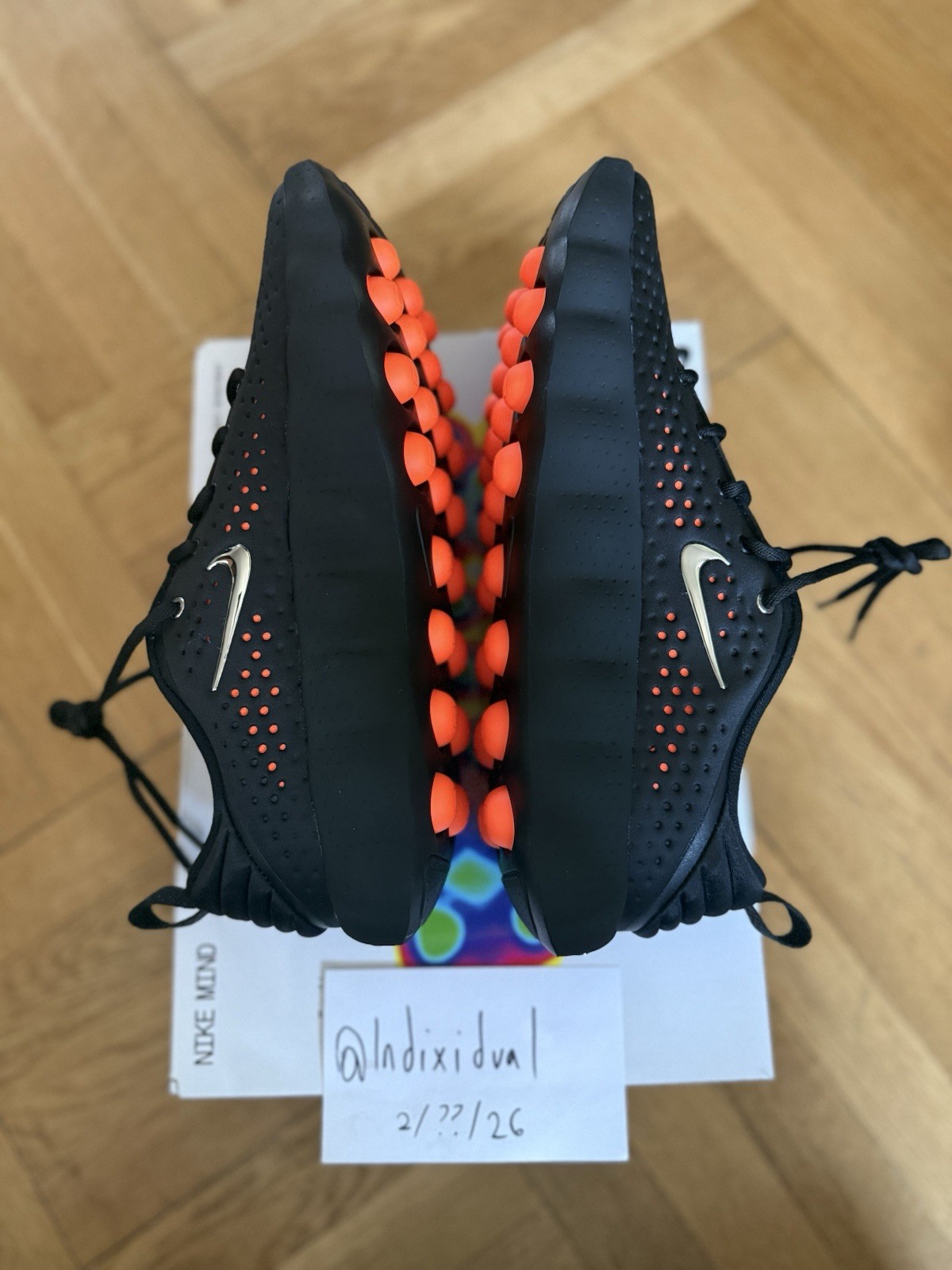 Nike Mind 002 Black Hyper Crimson HQ4308-001 Men's Size 12 Ready To Ship!!! thumbnail 6