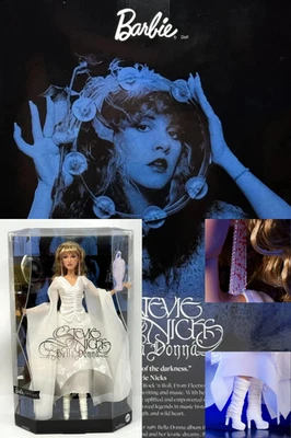 MATTEL Barbie Stevie Nicks Bella Donna White Dress Doll - IN HAND - SHIPS NOW