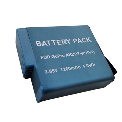 Ersatzbatterie GOPRO AHDBT-801, 1260mAh