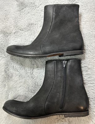 Vero Cuoio Ankle Boots Made In Italy Size 6.5 Halmanera Riccardo Cartillone Flat
