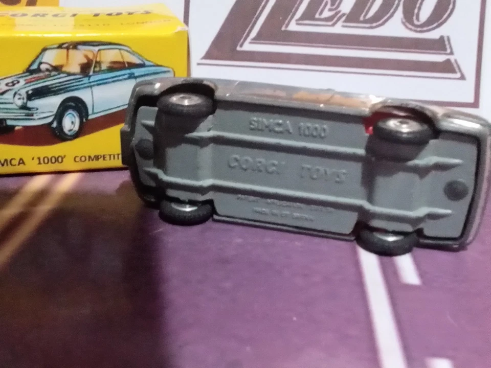 Corgi #315 Simca 1000 Sports Competition Model with Reproduction Box  - Image 2 of 4