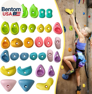 #ad 32 PCS Rock Climbing Wall for KidsRock Wall Climbing HoldsAdults Climbing Wall $58.43