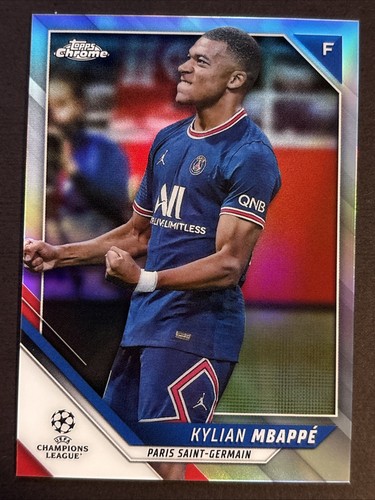 2021-22 Topps Chrome Uefa Champions League - Kylian Mbappe #1 Refractor