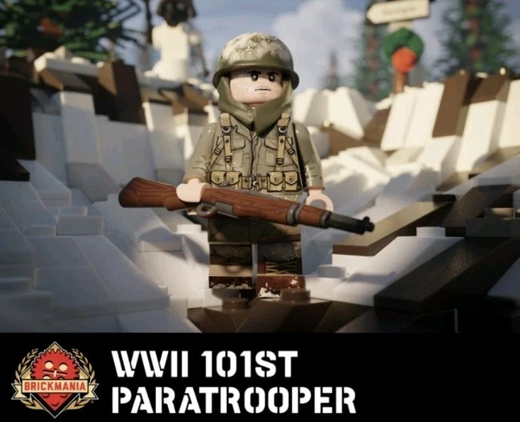 Brickmania WWII 101º Paraquedista NOVO Battle Of The Bulge - Imagem 3 de 4