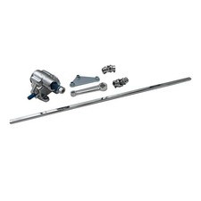 Universal Chrome Vega Steering Box Kit 36 Dd Shaft Pitman Arm Bracket