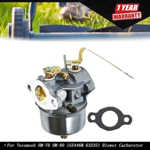 Carburetor For Tecumseh 632351 HM-70 HM-80 155446L 155446M Leaf Blower W /Gasket