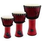 Djmebe Drum by World Rhythm -  Synthetic, Red, African Style