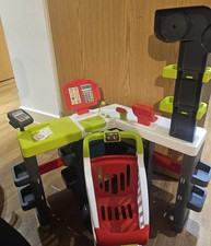 Smoby Maxi Supermarket  Kids Shop Playset Trolley Basket Scale Till Accessories