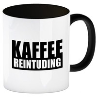 Kaffeereintuding Kaffeebecher Henkel Und Innenseite Schwarz