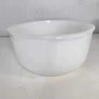 Vintage Glasbake Made for Sunbeam Large White Milk Glass Mixer Mixing Bowl 9"