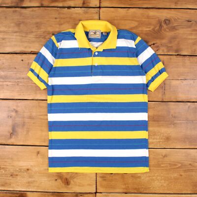 Vintage Single Stitch T Shirt Polo Shirt Small 90s Chesapeake Traders Blue Tee