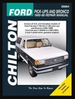 NEW PRINTED MANUAL 1980-96 Ford F150 F250 F350 Bronco Chilton Service Repair 940