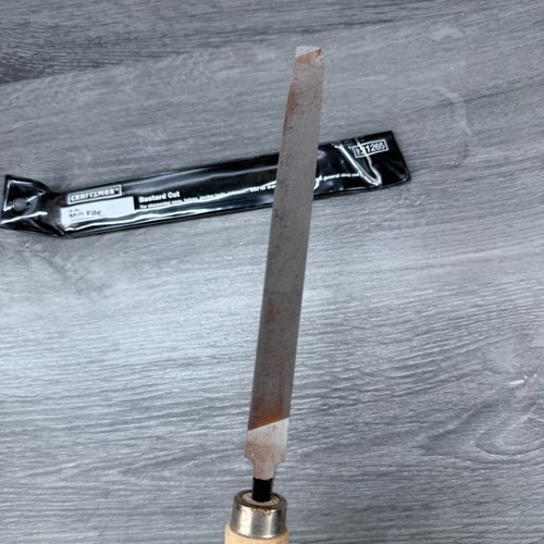 Vintage Craftsman 6" Mill File Bastard Cut 9-31265 w/ Wood Handle 11"L Overall - Picture 6 of 12