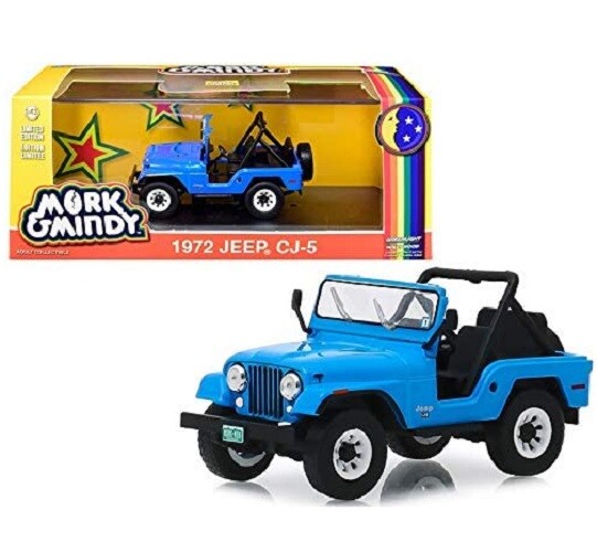 Mork & Mindy 1972 CJ-5 Jeep Blue 1:43 Model Car | eBay