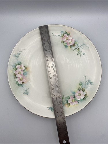 3 Hutschenreuther Selb Plates Bavaria Hand Painted Floral Vintage Porcelain - Picture 12 of 12