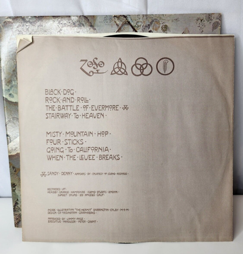 LED ZEPPELIN 4 ZOSO LP VINYL 1971 Atlantic SD 19129 - Picture 7 of 18