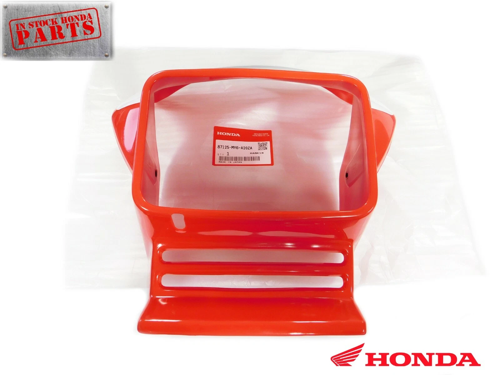 New Genuine Honda Headlight Shroud 1993-2024 XR650 L OEM Red 87125