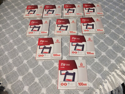 iomega ZIP Disk 100MB für PC/MAC Neu und OVP  10 Stück