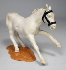 TIMPO TOYS WHITE HORSE TOY SOLDIER FIGURINE BROKEN TAIL