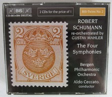 Robert Schumann Four Symphonies 2 CD Import Set Bergen Philharmonic Orchestra