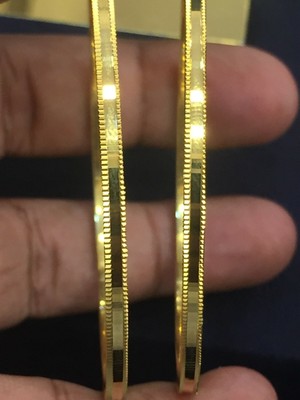 Bracelet Tennis En Or Jaune 22 Carats 916 - Poids 13g - Longueur 7.5 Pouces - Unisexe - Neuf Avec étiquettes