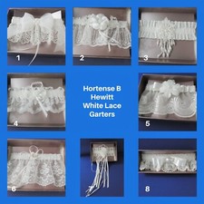 New Hortense B Hewitt Top Line Bridal/Prom/Wedding White Lace Garter