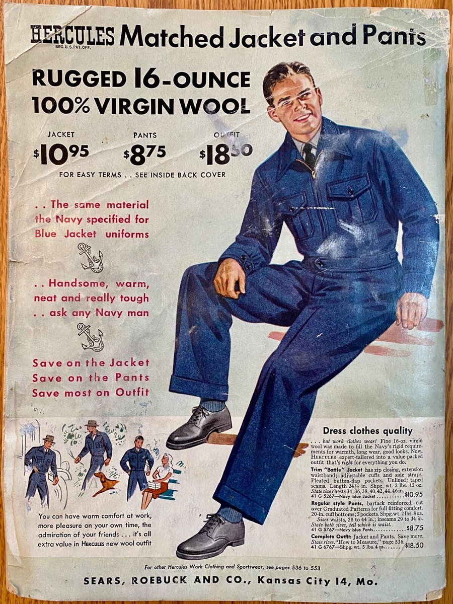 SEARS 1942.43.秋冬カタログ SEARS ROEBUCK FALL AND WINTER 1942-43 CATALOG - 古着屋