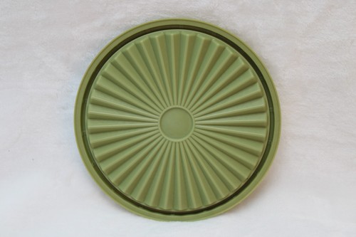 Vintage Tupperware Ersatzdeckel Starburst Servier 810-8 grün 5 7/8 Zoll Rnd - Bild 4 von 4