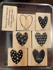 Stampin' Up SOMETHING NEW TO LOVE Wood Stamp Set