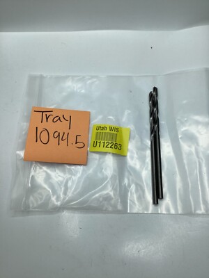 (QTY 2) I.T.I. Twist Drill Bit  T302N7-24  2344 DIA   #21568-09