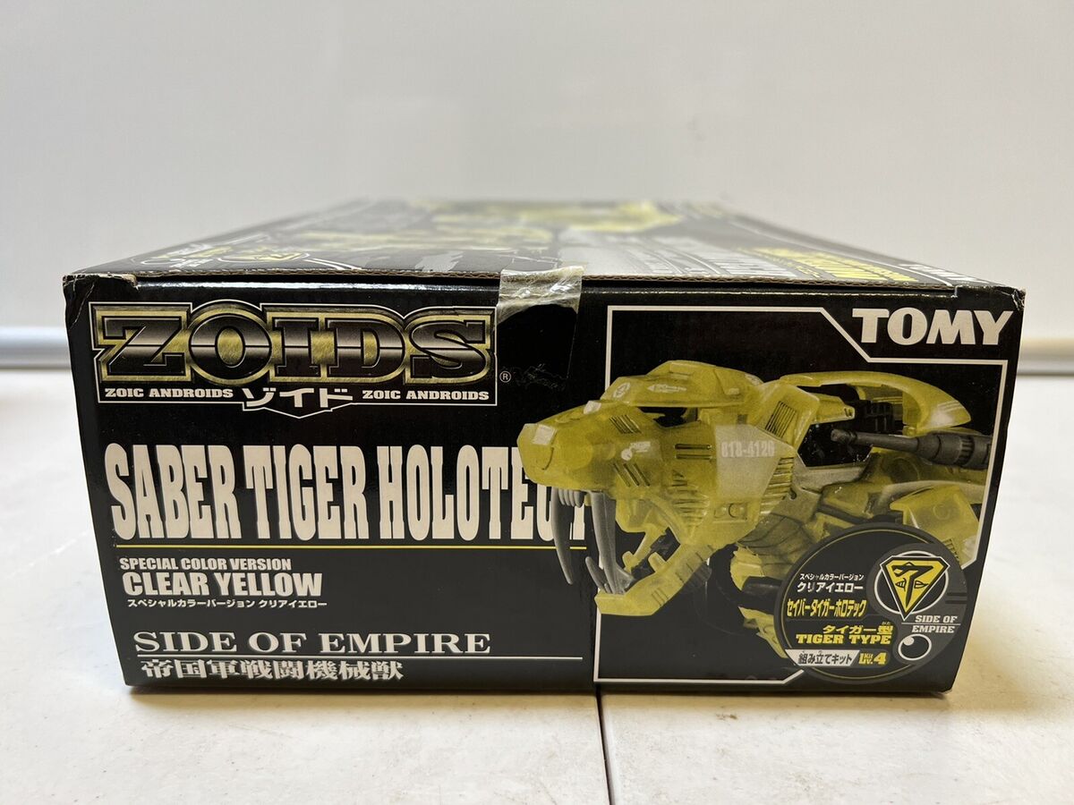 Tomy Zoids Clear Yellow Saber Tiger Holotech NIB US Seller Tomy Zoids Clear Yellow Saber Tiger Holotech NIB US Seller