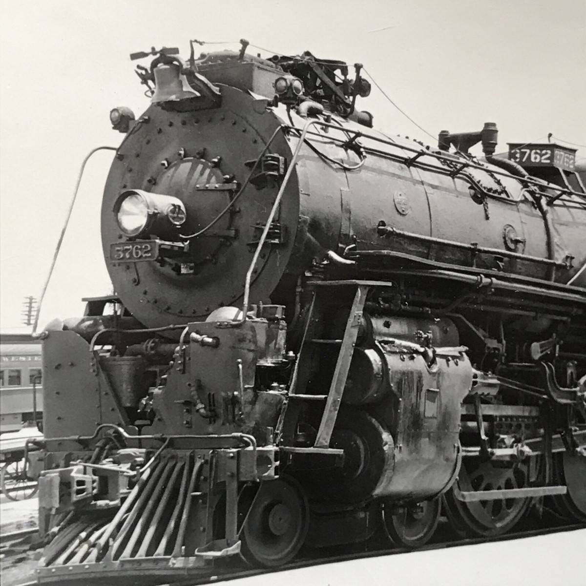 Atchison Topeka & Santa Fe Railway Railroad ATSF #3762 4-8-4
