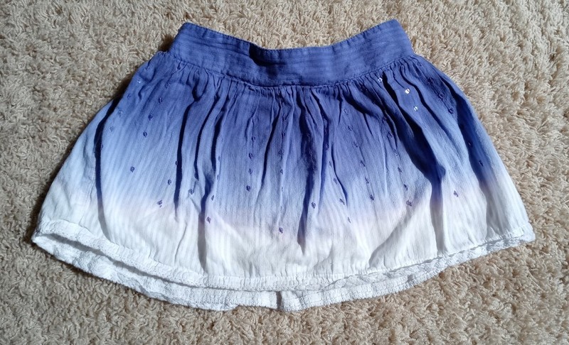 Girls Justice purple white skirt Size 7