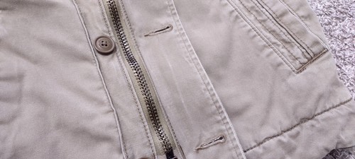 Abercrombie Fitch Adirondack Jacket Mens Medium (M) Beige Faux Fur (FITS SMALL) - Picture 12 of 24