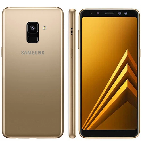 Samsung Galaxy A8(2018) A530F Dual SIM 5.6" Smartphone 32GB 4G Unlocked Gold B+ - Picture 2 of 10