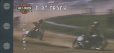 Harley Davidson Dirt Track Motion Flip Book New Mint condition