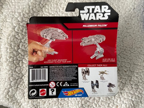 Hot Wheels Star Wars MILLENNIUM FALCON Die-cast Starships Flight Stand 2014 - Picture 2 of 2