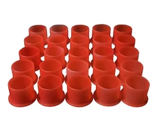 25x Caplugs PN-8 Male 1/2" M NPT Thread Cap Protector Valves Pipes Fittings Red