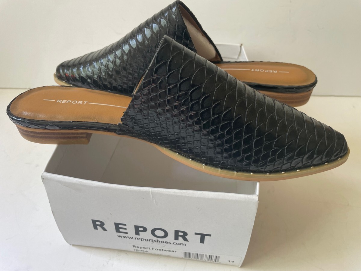 Report Footwear Irina Women Slip On Shoes Size 11 Leather, NEW, Black  Exotic | eBay