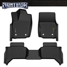 Fit For 2024-2025 Toyota Tacoma Double Cab All Weather Tpe Floor Mats Liners