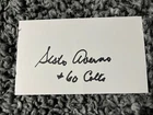 BALTIMORE COLTS SISTO AVERNO SIGNED 3X5 INDEX CARD IT IS SIGNED IN BLACK SHARPIE