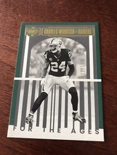 2023 Panini Legacy #FTA-10 CHARLES WOODSON For The Ages Green Parallel /100 HOF