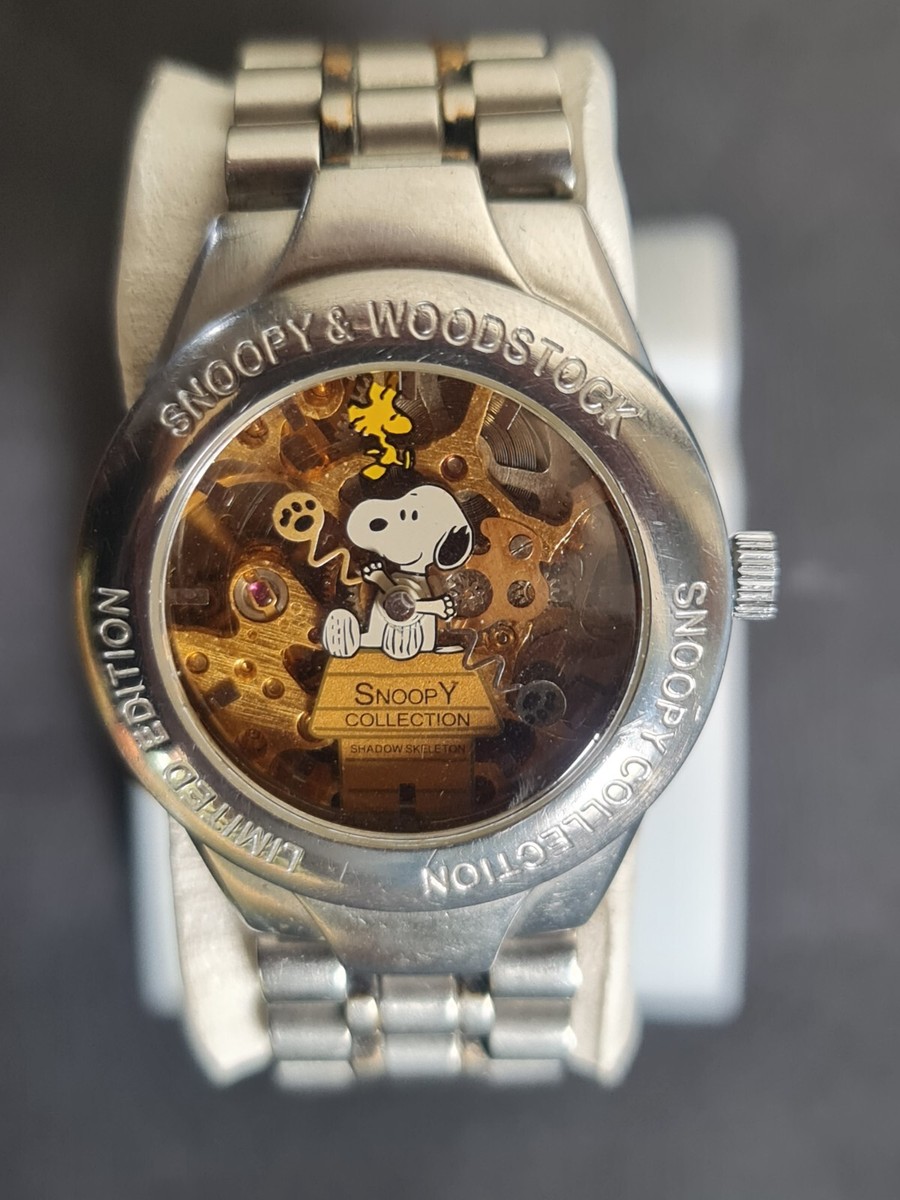 時計 SNOOPY COLLECTION LIMITED EDITION Snoopy WoodStock Manual Wind Limited Edition 34mm Shadow