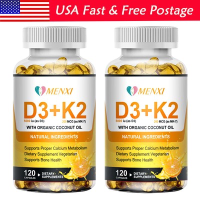 Vitamin K2 D3 Vitamin with BioPerine Capsules For Adult Heart Immunity Health