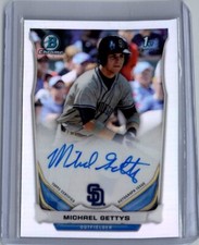 2014 Bowman Draft #BCA-MG Michael Gettys Chrome Draft Pick Autographs Refractors